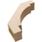 Ekena Millwork 3-inch W x 12-inch D x 12-inch H Merced Rough Cedar Woodgrain TimberThane Knee Brace, Primed BRCUR03X12X12MRCRCPR - alternate 2